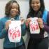 Senior Deavionne Register and junior Jasmine Robinson just have to have Chick-fil-a in the morning.