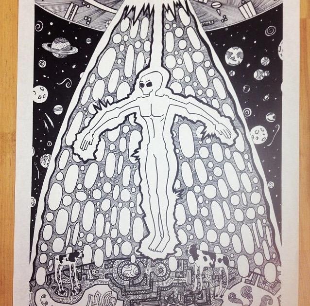 A sample of Tyler Nicholson's artwork. 