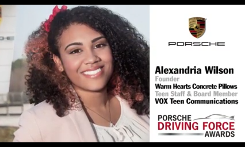 Alexandria Wilson Wins Porsche Driving Force Award