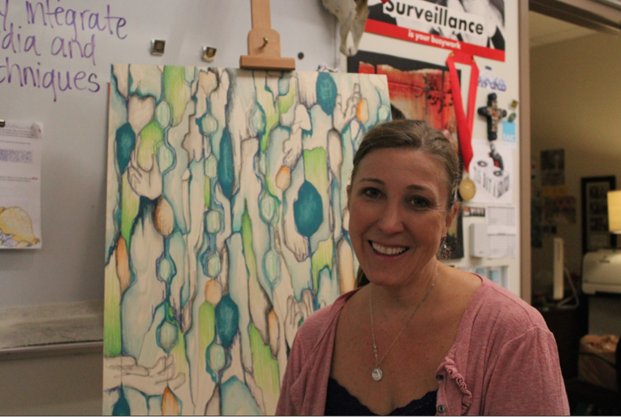 Art+teacher%2C+Kimberly+Landers%2C+is+dedicated+to+the+cultivation+of+her+students+artistic+minds.+