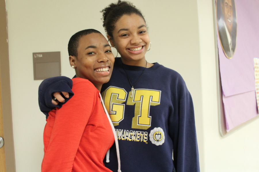 Pictured left to right: Ariel Pittman (10) and Jorri Mosby (11). 