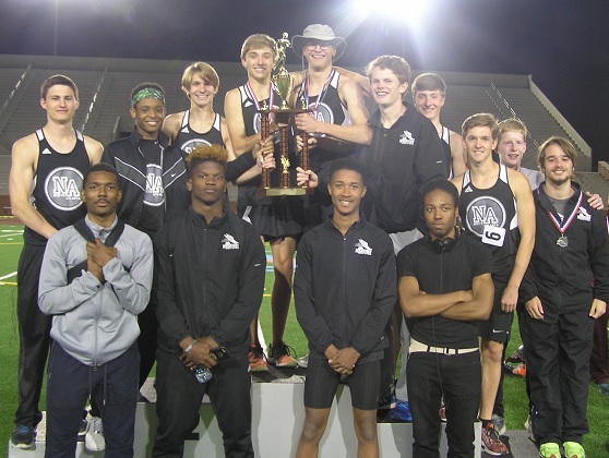 The Warrior boys track team took second at the APS Championships Meet. 