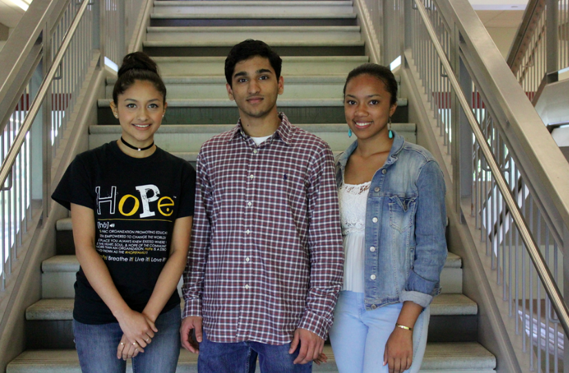 North Atlanta Georgia Scholars (l to r): Maleni Palacios-Delgado, Vajraang Kamat and Rachel Morales.