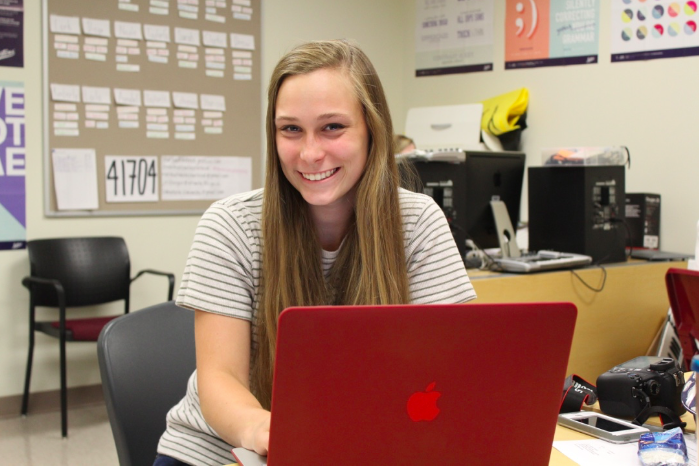 Senior Editor Sara Beth Cimowsky is prepared to make this the best yearbook North Atlanta has ever seen. 