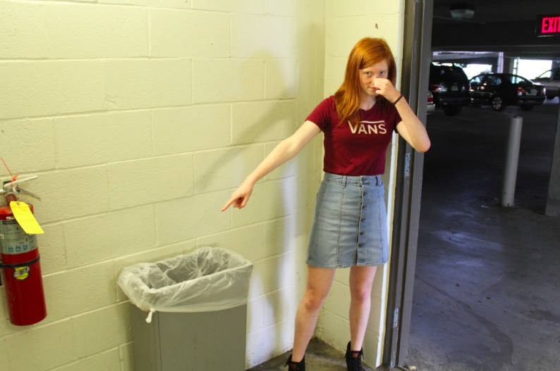 PSA NORTH ATLANTA STUDENTS: Put your trash in trash cans in the parking deck! 