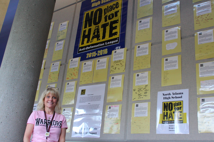 No Place for Hate sponsor, Rebecca England, has made a huge impact on the program here at North Atlanta. 