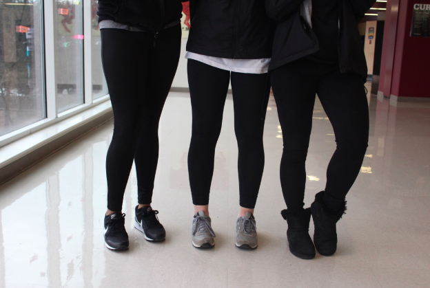 The number of students who wear yoga pants to school continues to grow. 