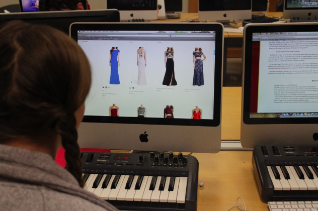 Students are continually looking for prom dresses, even during school. 