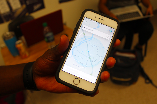Student Jadin Knight is one of the many proponents of Uber. 