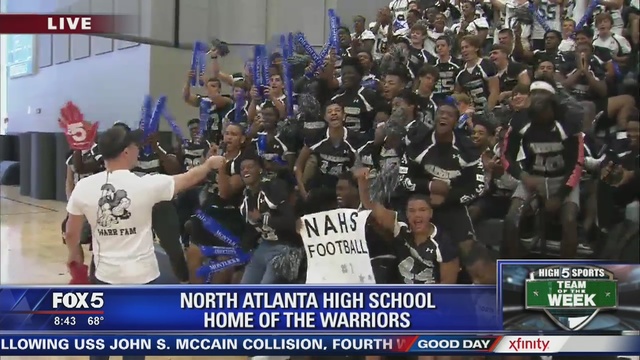 The NAHS Warriors were Fox 5s Team of the Week