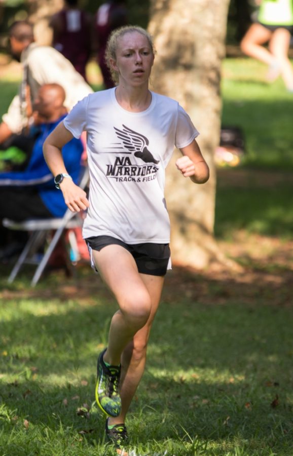 Leading the Pack: Ellie Hankin is a team leader on the Warrior girls cross country team. 