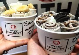 Sweet Roll: Sweet Charlie’s offers rolled up ice cream and Warriors are flocking to get it. 
