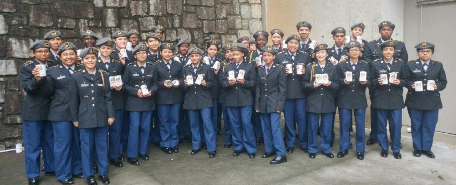 North Atlanta JROTC broke a school -- and district -- record by raising nearly $10,000 in one weekend for the Empty Stocking Fund. 
