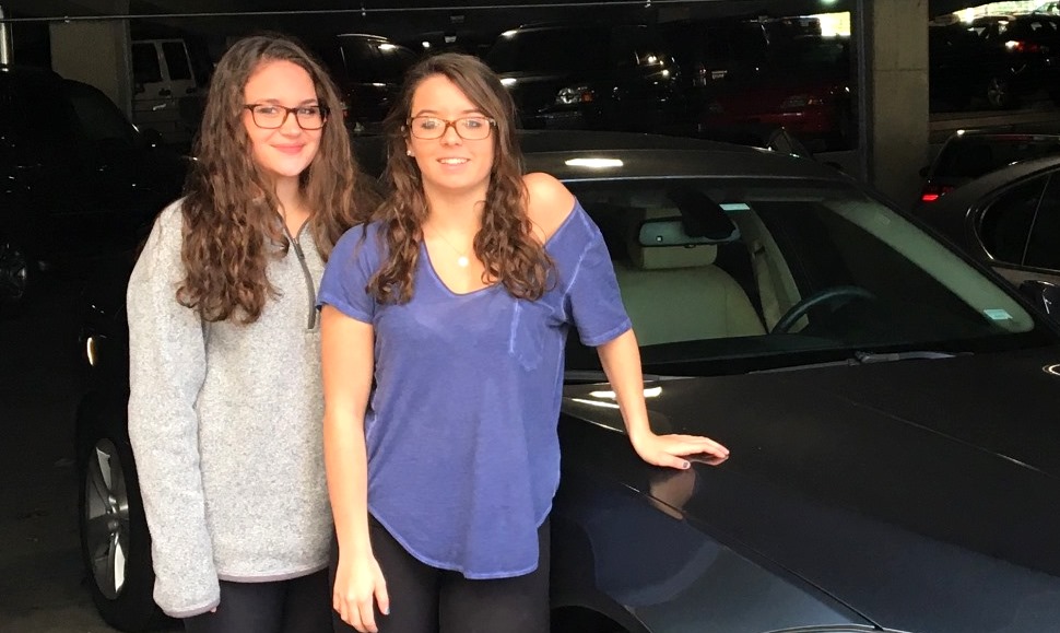 Driving Limbo: Under the 6-Months Rule, sophomores Charlie Olson and Josephine Neel can drive their parents around town, but not each other.