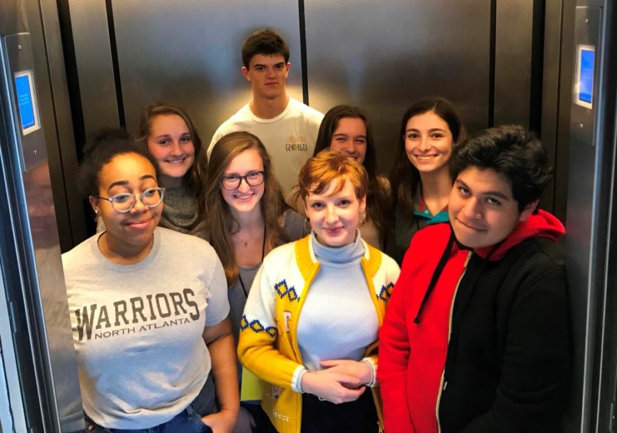 Not Uplifting: North Atlanta students know that awkward elevator moments are wrong on so many levels. 
