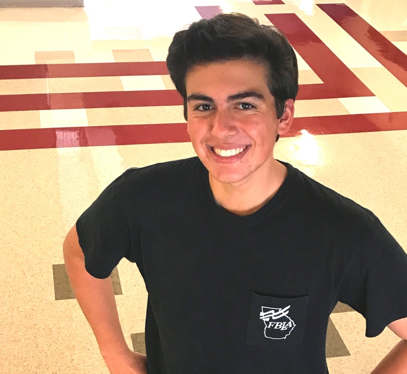 FBLA President Nicolas Delporte recently won FBLA’s prestigious America Award, the only student district-wide to do so. 
