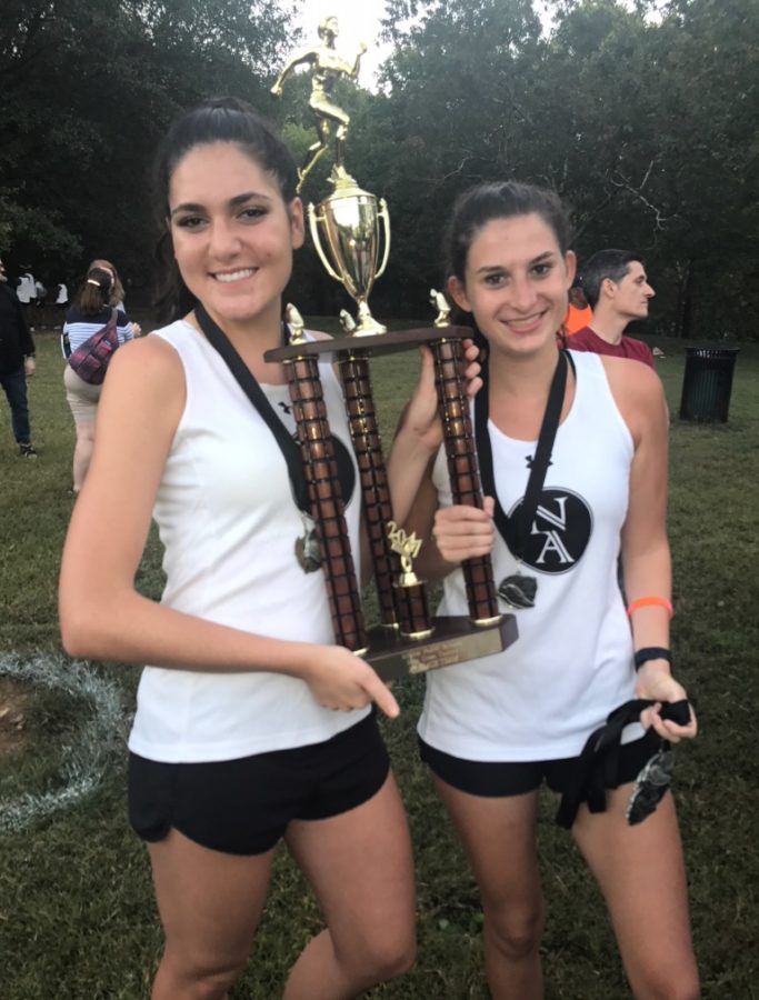 Run for Fun: Seniors Jennifer Lusk and Hadley Hurowitz started the Running Club to mix exercise with spirited camaraderie. 
