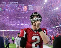 Super Meltdown: The grief of Falcons quarterback Matt Ryan after the team’s Super Bowl loss is emblematic of Atlanta sports fan’s misery. 
