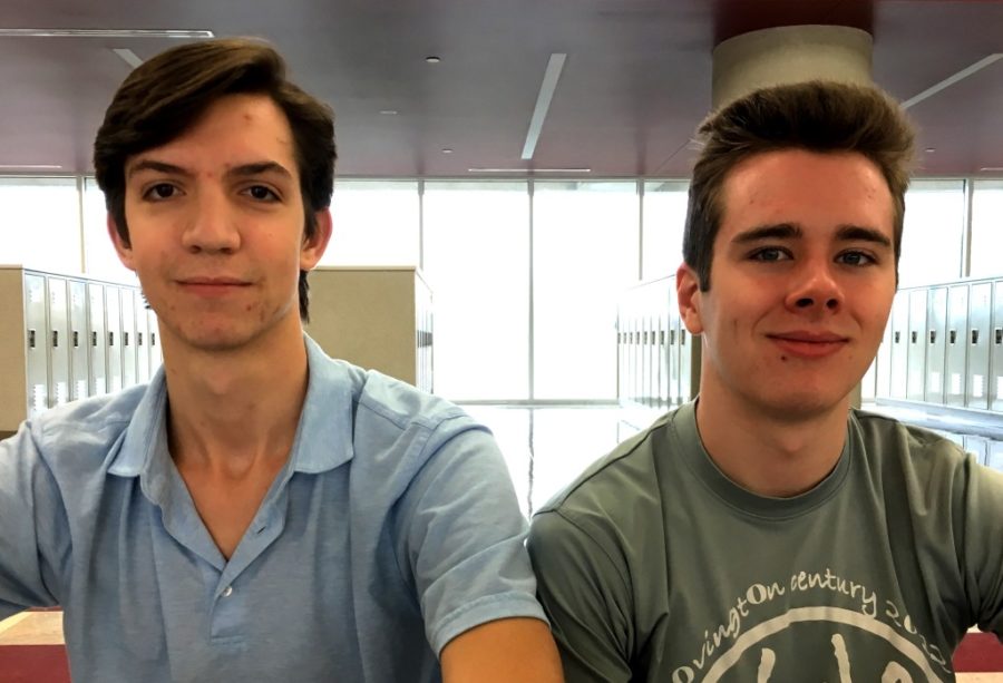 North Atlanta seniors Mitchell Hebner (left) and Richard Hill (right) scored perfectly on their ACT tests.