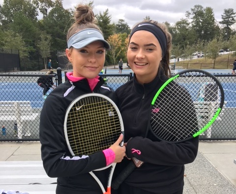 Match Twins: Juniors Libby and Kate Jern are leaders on the Warrior girls team.