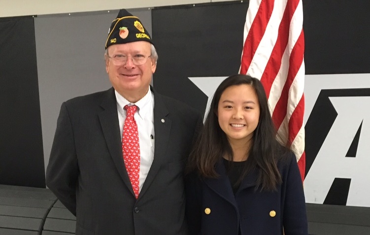 Sophomore Emily Song won first place in the recent American Legion Post 140 