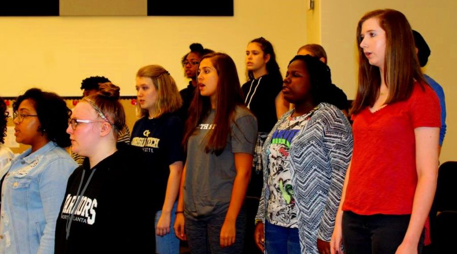 Note-Worthy Scores: Members of the North Atlanta combined choir scored all high marks -- either “superior” or “excellent -- at a Large Group Performance Evaluation (LGPE) competition held in March. 