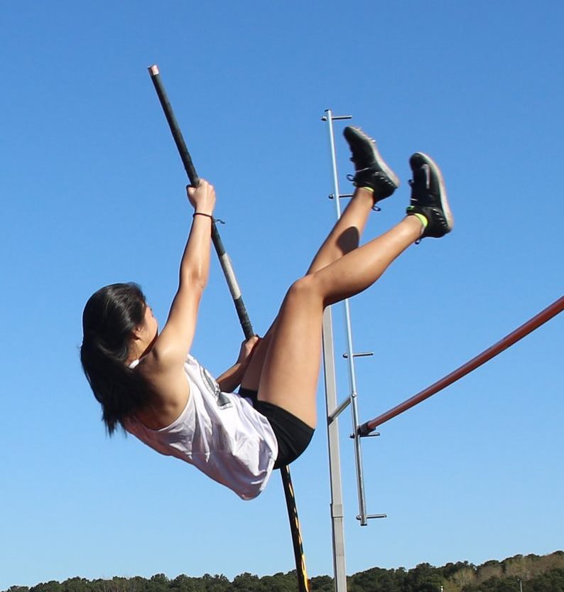 Vaulting Ahead: Sophomore Sydney Tribou is taking her sport to new levels for the Warrior track and field team. 