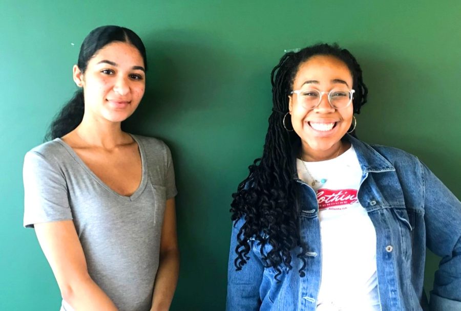 Force Supporters: Theater department students junior Chloe Senter and sophomore Lenox Johnson were among those who sang at a recent Atlanta Police Women’s History Month Luncheon on March 16. 
