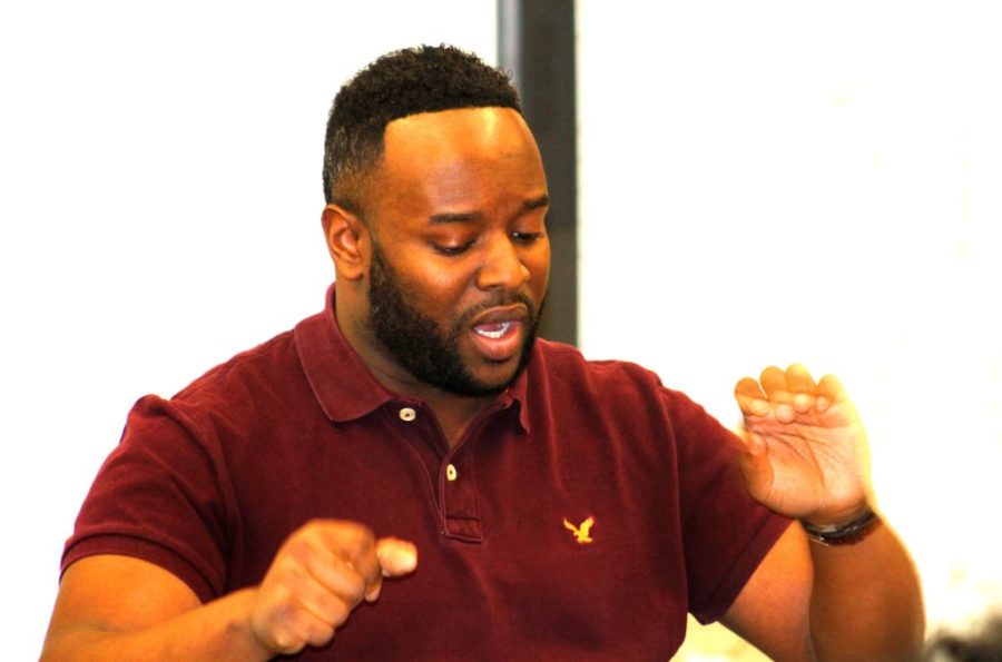Top Teach: Orchestra instructor Stephen Lawrence, a member of the Class of 2003, came home to teach at his alma mater. This year, the dynamic teacher was named North Atlanta’s teacher of the year. 
