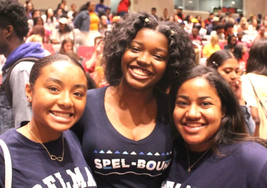 Spel-Bound: Emi Douglas, Kourtland Tate and Armani Singh were excited to announce their intention to attend Spelman College in Atlanta. 