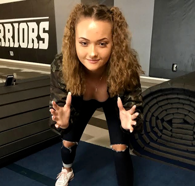 Lets Roll: Senior Katherine Jern prepares for an epic match in the new Girls Wrestling Club.