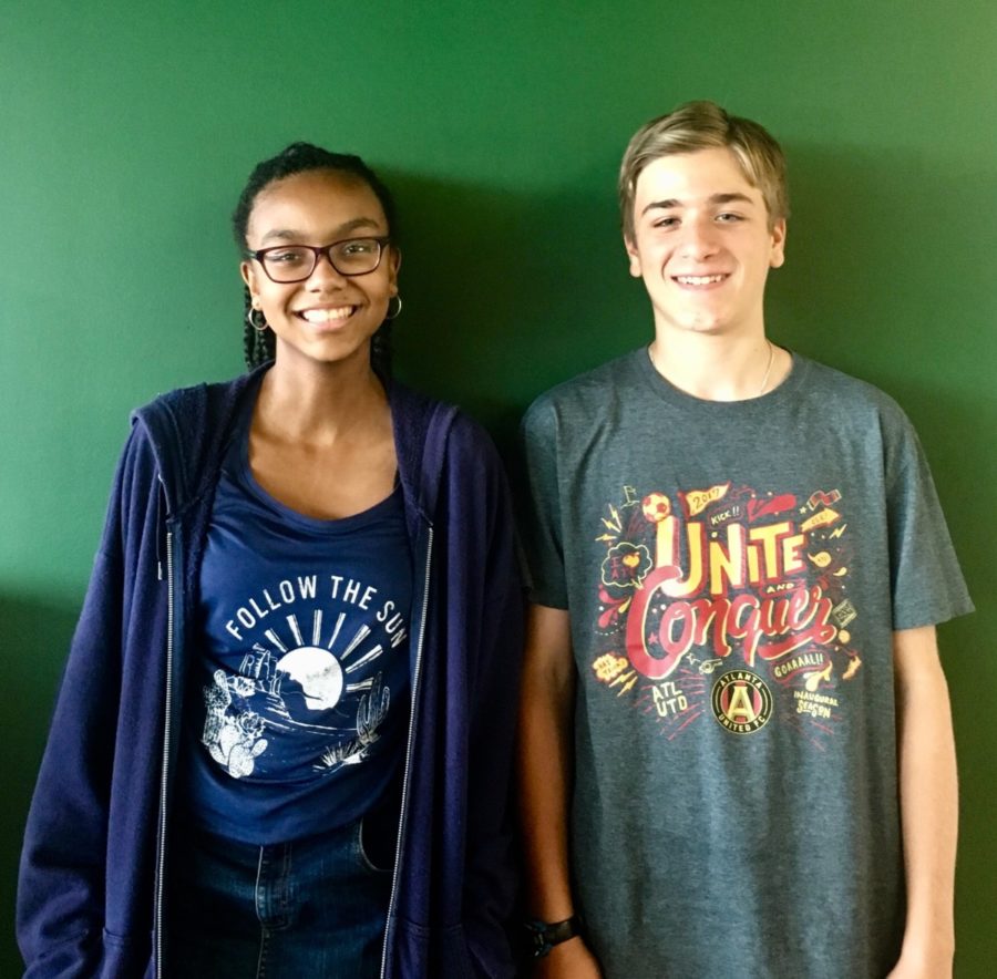 Transition Period: Freshmen Jordan Brown and James Bloodworth adjust to the jarring size of the North Atlanta building. 