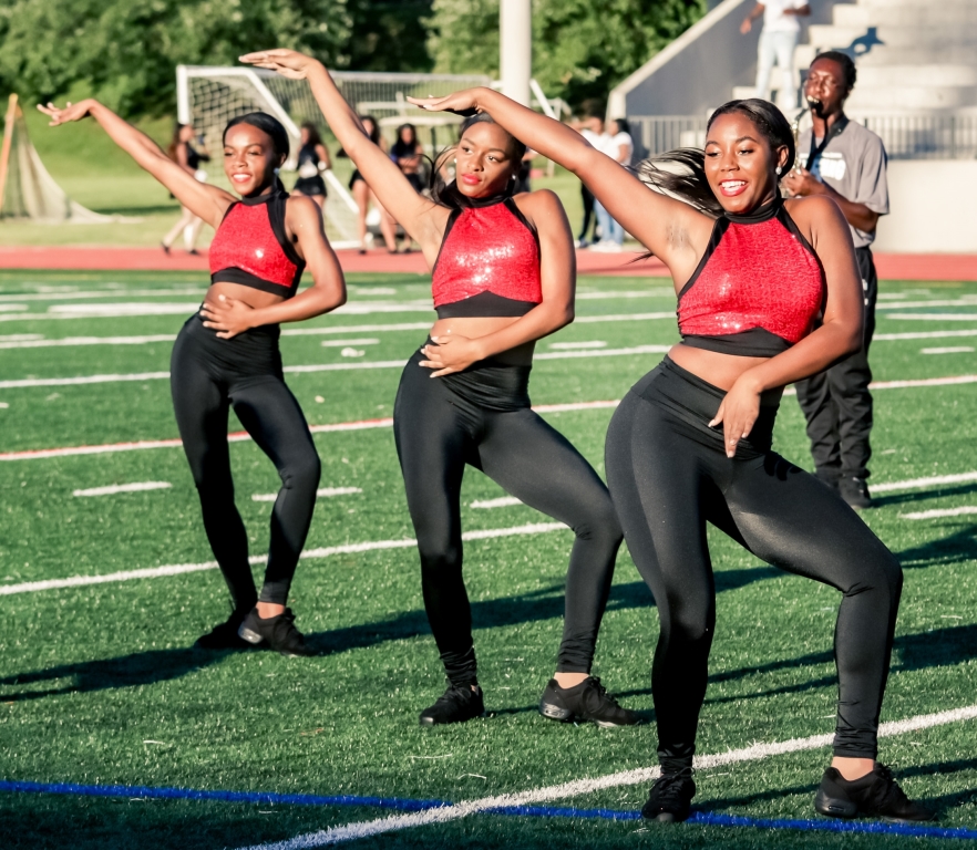 Shining Bright: The Silver Stars make every halftime memorable at North Atlanta football games. On Aug. 31, at halftime during the KIPP Atlanta game on Aug. 31, junior Hyatt Sabree, freshman Autumn Jennings and sophomore Briya Simpson were the embodiment of grace and precision. 
