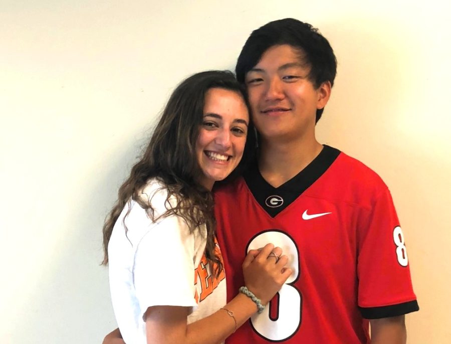 Color Blind: Juniors Abby Eckl and Matthew Yim immerse themselves in each others cultures as an interracial couple.