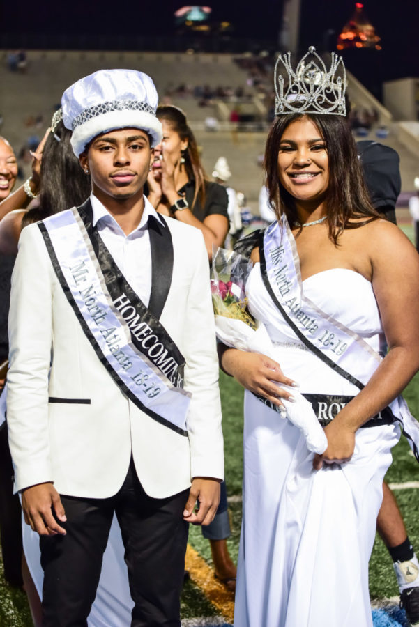 Northern Royalty: Seniors Messiah Thompson and Chloe Duster stand as the winners for Mr and Miss North Atlanta this year.