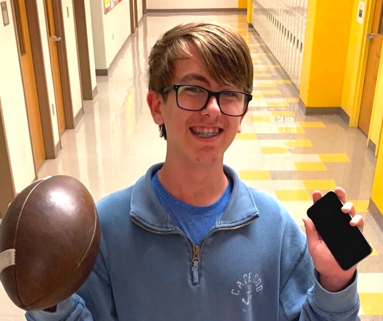 Fantasy or Football? How About Both: Sophomore Conor Gannon enjoys playing fantasy football in his spare time along with the rest of the North Atlanta student body. 