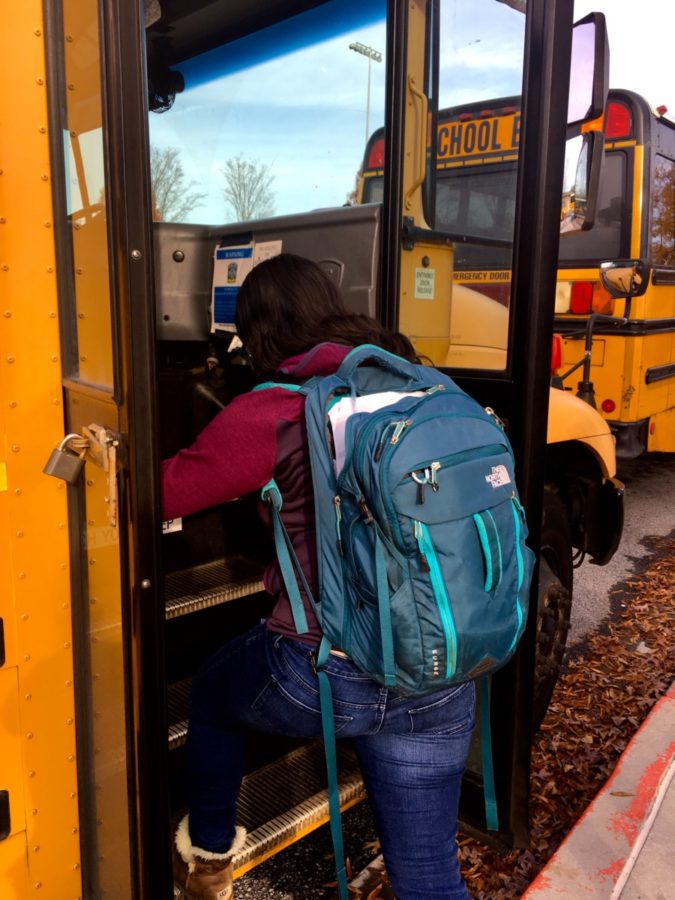 Now Boarding: Senior Madison Somra raises a voice for the rest of the bus-riding upperclassmen looking for their own wheels.