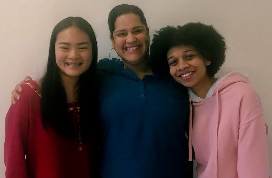 Beautiful: Junior Fiona Liu, director Lilliangina Quiñones, and junior Kristin Scott are part of the Heathers audition process. 