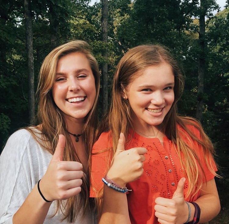 Tied Together: Juniors Lilly Mason and Caroline Hammond are the founders of the Bracelet Bunch, a club that creates and sells friendship bracelets in the community.