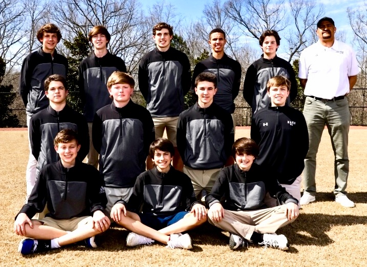 Putt-ing one Foot Forward: The Warrior golf team is ready for action. Front row: Davis Maxey, Evan Eligson, Russell Makepeace
Middle row: Vincent DeLorenzo, Ray Hackett, Benjamin Flores
Holt Marbut
Back row: Christopher Lee, Fred Bruce, Ned Coleman, Trevor Dozier, George Lyon