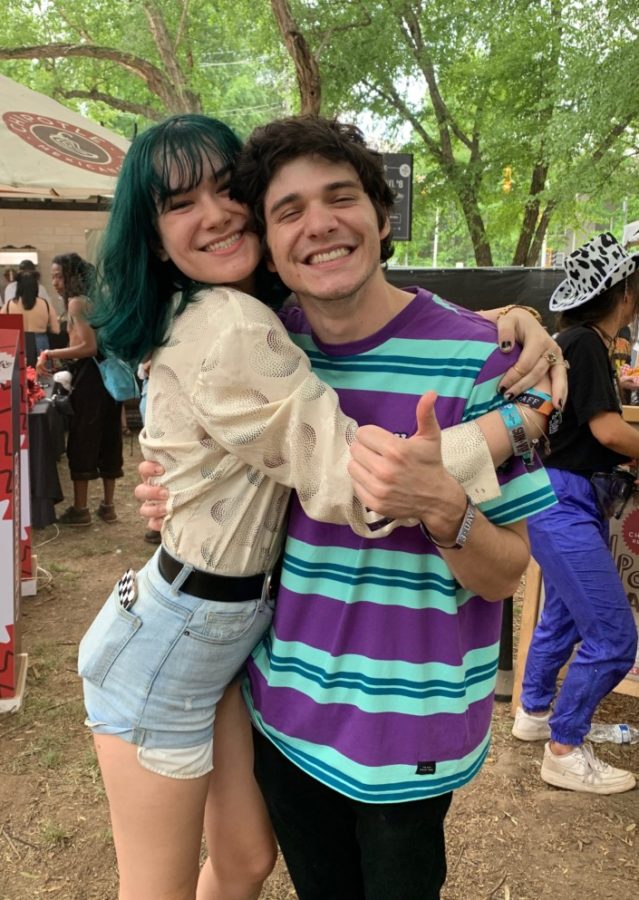 Good Vibes: Sophomore Sydney Blackburn met Wallows lead guitarist Braeden Lemasters at Shaky Knees.