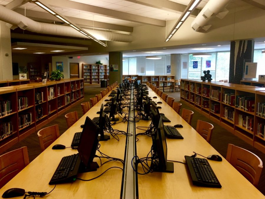 The Room Where it Happens: The North Atlanta library is both one of the most beautiful places in the school and the most inaccessible due to the rule implemented to have a pass. 