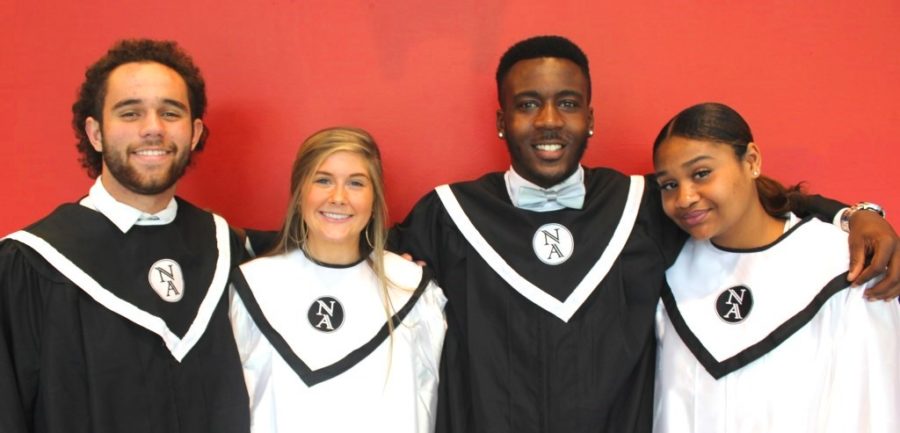 Class Acts: Asa Bolden, Pressley Perkins, Dante Bastien and Samara James are reflective of the excellence and spirit of North Atlanta’s Class of 2019, the school’s largest-ever graduating class. 