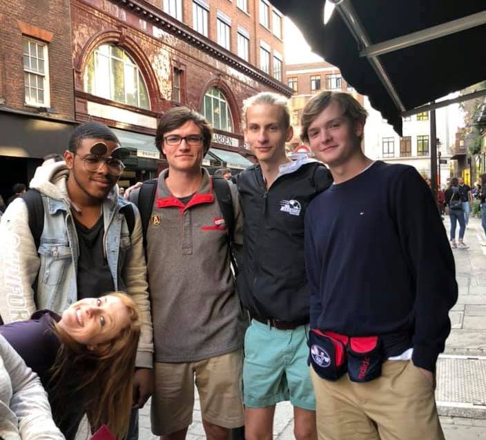 Euro Bound: A contingent of North Atlanta students went on a whirlwind trip of Europe in early-June with a principle emphasis on seeing the D-Day beaches on the 75th anniversary of the event. Among the travelers were top row (l to r) seniors Anton Mertens, Jorge de Artistegui, Jack Allaman and junior Yasiah Jamison. Bottom row: Dana Hasty. 