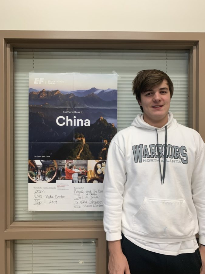 Trip To China!: Junior Ben Blauser prepares for the North Atlanta trip