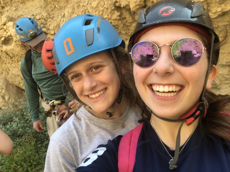 Awesome Adventures: Junior Nora Rosenfeld and friend smile as they take on new adventure