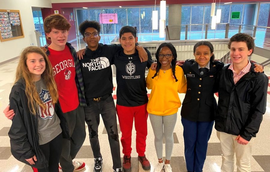  

What Unites Us: One of North Atlanta’s greatest strengths is the diversity of its student population. Shown are Josie Bird, Sullivan Seydel, Amir Stevenson, Siriaco Maldonado, Se’Lah Robinson, Hannah Paige and Jackson Flores.