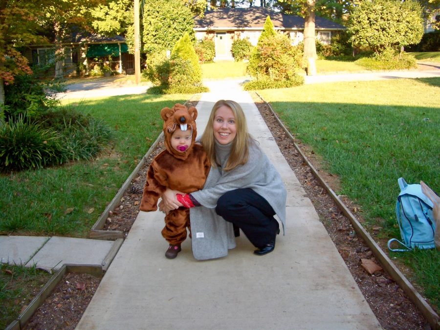 Flashback: Sophomore Bella Rocchio (age 2) with her Mother before Lupus diagnosis on Halloween