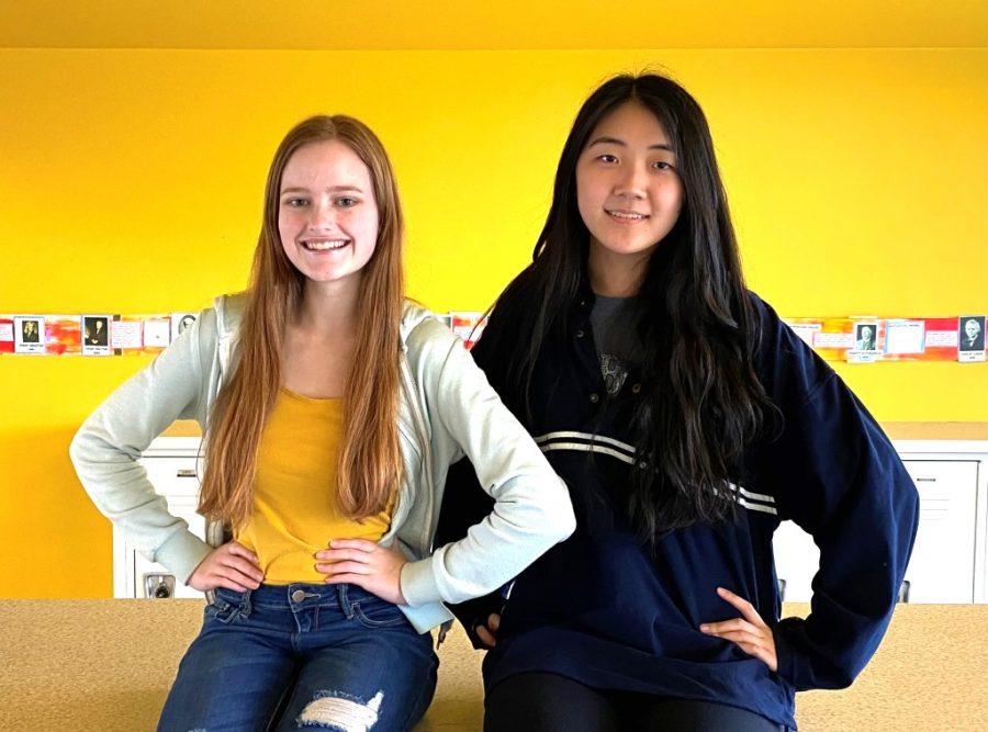 Artistic Achievement: Sophomores Annie Kim and Sparrow Harrell receive Scholastic Award for art and writing, respectively.