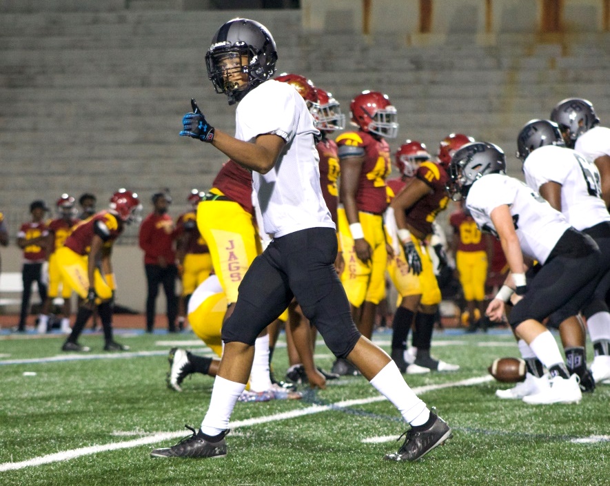 A big thumbs up from sophomore wide receiver Deshawn Merritt. When asked about his first game during this pandemic, he says “I don’t know how it feels when the offense scores or when defense gets a stop and all you hear are the fans cheering.” But he appreciates the opportunity. “It was a great experience for me, because it was my first varsity game.”
